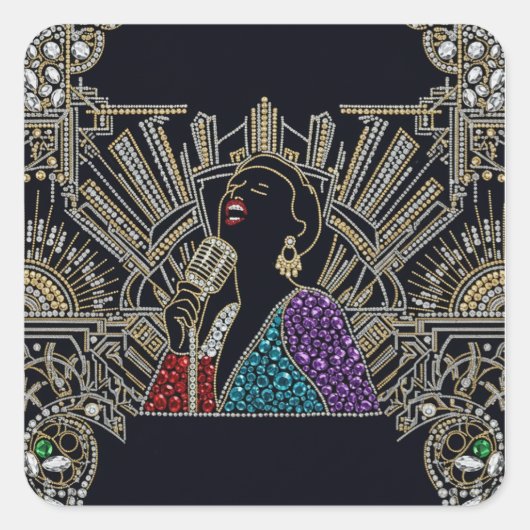 Harlem Renaissance Glam スクエアシール (正面)