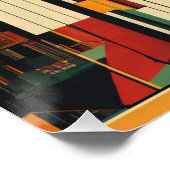 Harlem Renaissance Vintage Piano ポスター (コーナー)