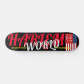 HARLEM WORLD JMT 7 3/4" スケートボードデッキ (横)