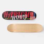 HARLEM WORLD JMT 7 3/4" スケートボードデッキ (横)