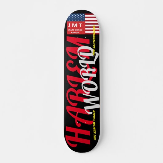 HARLEM WORLD JMT 7 3/4" スケートボードデッキ (正面)