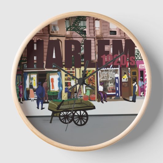 HarlemBizBoom_Clock 壁時計 (正面)