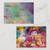 HARLEQUINとオダマキ(植物)音楽、デコール、シアターアーティスト 名刺 (正面/裏面)