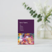 HARLEQUINとオダマキ(植物)音楽、デコール、シアターアーティスト 名刺 (スタンド正面)