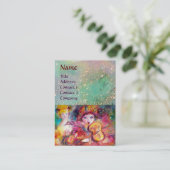 HARLEQUINとオダマキ(植物)音楽、デコール、シアターアーティスト 名刺 (スタンド正面)