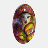 HARLEQUINのバ遊イオリンベネチアンマスカレード セラミックオーナメント (右)