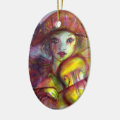 HARLEQUINのバ遊イオリンベネチアンマスカレード セラミックオーナメント (左)