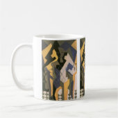 Harlequin at a Table by Juan Gris, ヴィンテージ・キュービズム コーヒーマグカップ (左)