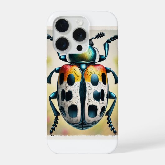 Harlequin Beetle 310724IREF203 - Watercolor iPhoneケース (裏面)