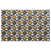 Harlequin Black and White Diamond Pattern ファブリック (ファットクウォーター)