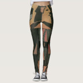 Harlequin by Juan Grisヴィンテージ・キュービズム・アート レギンス (正面)