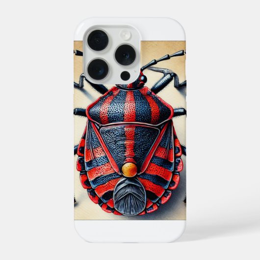 Harlequin Cabbage Bug 051124IREF203 - Watercolor iPhoneケース (裏面)
