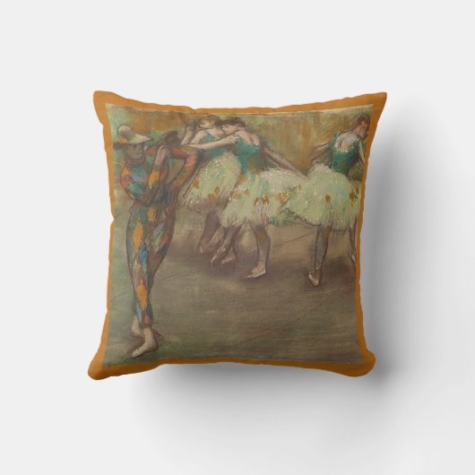 Harlequin Dance, Degas Art クッション (裏面)