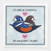Harlequin Ducks Lovebirds Any Anniversary Year (正面)