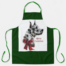 Harlequin Great Daneクリスマスプレゼント エプロン