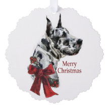 Harlequin Great Daneクリスマスプレゼント