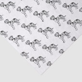 Harlequin Great Dane Cute Cartoon Dog Pattern 薄葉紙 (詳細)