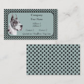 Harlequin Great Dane Show Colors名刺 名刺 (正面/裏面)