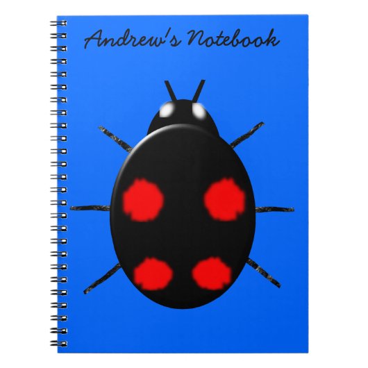 Harlequin Ladybirdカスタマイズ可能なノートブック ノートブック (正面)