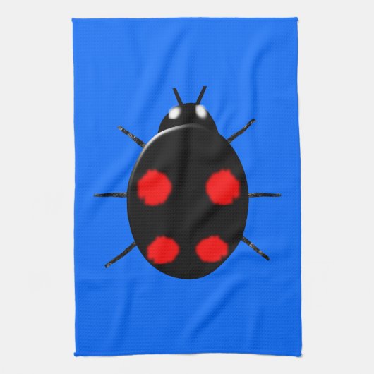 Harlequin Ladybirdキッチンタオル キッチンタオル (縦)