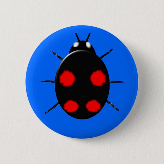 Harlequin Ladybirdボタン 缶バッジ (正面)