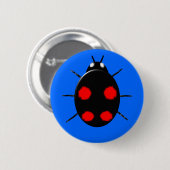 Harlequin Ladybirdボタン 缶バッジ (正面&裏面)