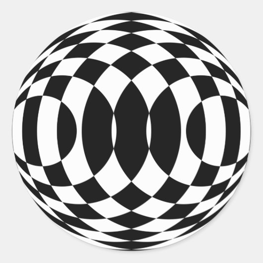 Harlequin Op-Art （シール） ラウンドシール (正面)