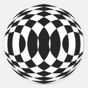 Harlequin Op-Art (シール) ラウンドシール