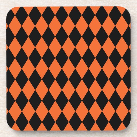 Harlequin OrangeとBlack コースター (正面)