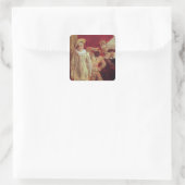 Harlequin, Pierrot and Scapin, Actors from the Com スクエアシール (バッグ)