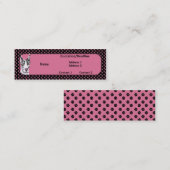 Harlequin Pup Great Daneプロファイルカード スキニー名刺 (正面/裏面)