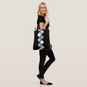 Harlequin Tote Bag （ブラック、アクア、ピンク） トートバッグ (モデル)