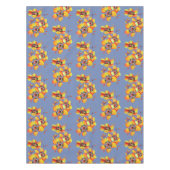 Harlequin Tricolor園芸花 テーブルクロス (正面)