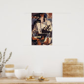 Harlequin with a Guitar, 1917 ポスター (キッチン)