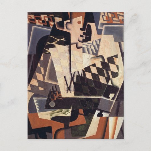 Harlequin with a Guitar, 1917 ポストカード (正面)