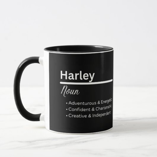 Harley Boy Name Definition Personalized Mug マグカップ (左)
