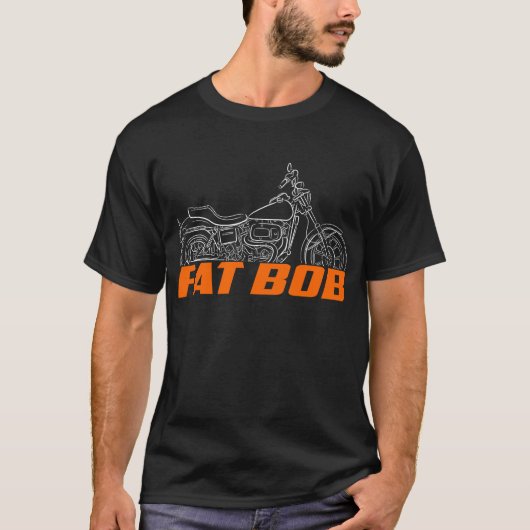 Harley-Davidson FXEF Fat Bob 1979-1983 Tシャツ (正面)