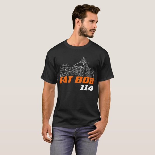 Harley-Davidson FXFBS Softail Fat Bob 114 2018-24 Tシャツ (正面フル)