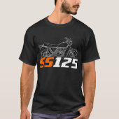 Harley-Davidson SS 125 1976-1978 Tシャツ (正面)