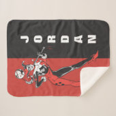 Harley Quinn 4 シェルパブランケット (正面(横))