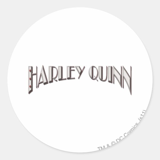 Harley Quinn - Logo ラウンドシール (正面)
