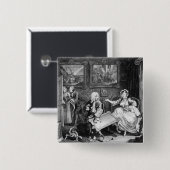 Harlotの進歩、プレートIIの口論 缶バッジ (正面&裏面)