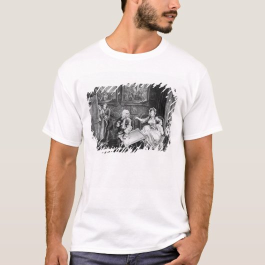 Harlotの進歩、プレートIIの口論 Tシャツ (正面)