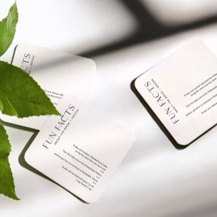 HARLOWおもしろい新郎新婦コースターについての事実 スクエアペーパーコースター