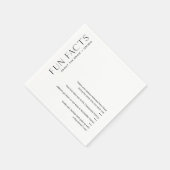 HARLOWおもしろい結婚ファクトのナプキン(50セット) スタンダードカクテルナプキン (角)