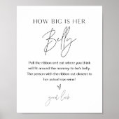 HARLOWどのように彼女の腹の赤ちゃんシャワーゲーム大きい ポスター (正面)