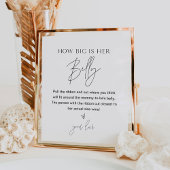 HARLOWどのように彼女の腹の赤ちゃんシャワーゲーム大きい ポスター