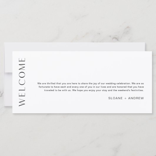 HARLOWのタイ結婚ムラインとウェルカムレター9x4 (裏面)