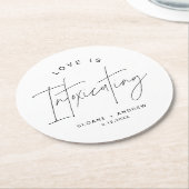 HARLOWの愛モダン結婚は酔っている ラウンドペーパーコースター (アングル)