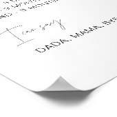 HARLOWの最初の誕生日マイルストーンインフォグラフィック18x24 ポスター (角)